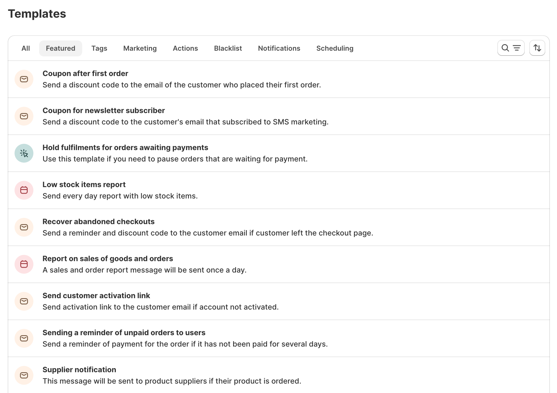 react flow templates