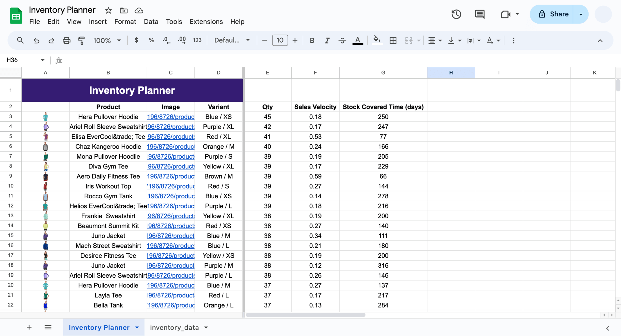 inventory planning