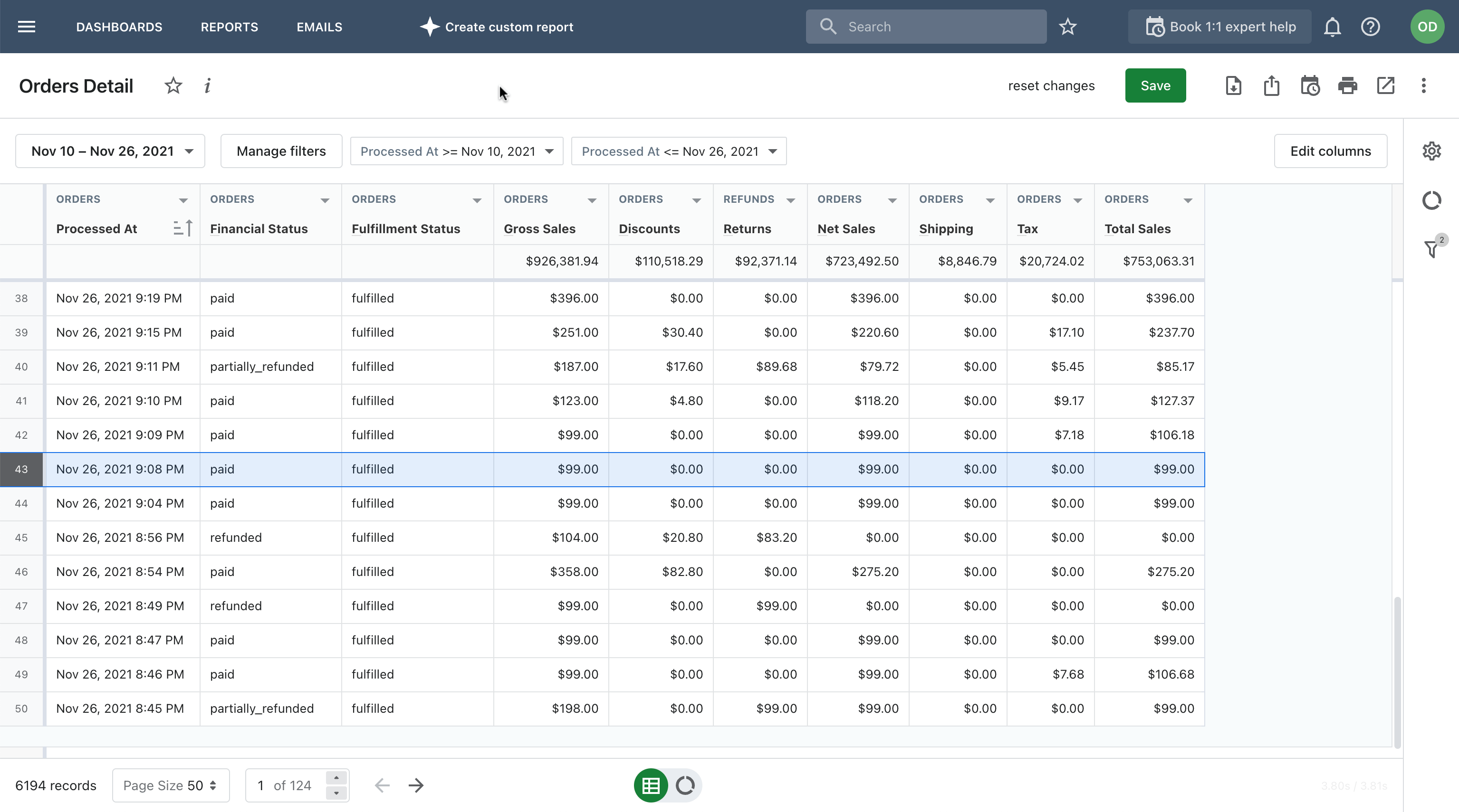 shopify orders with taxes