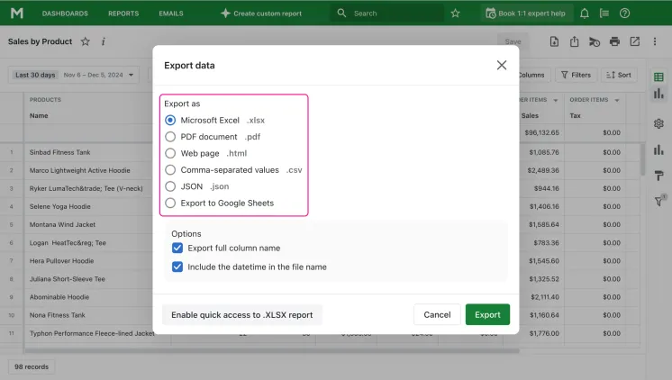 Export As
