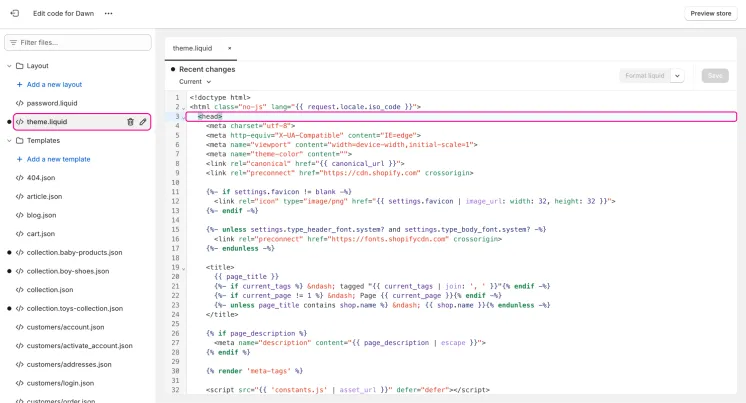 Code bearbeiten