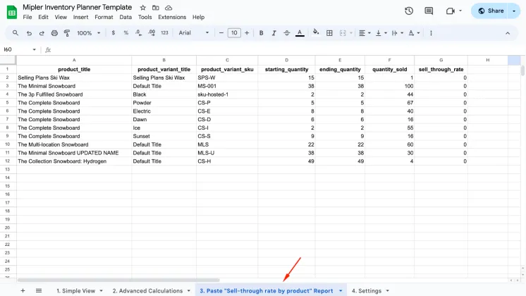 How to make a copy of Google Sheets Template. Step 6