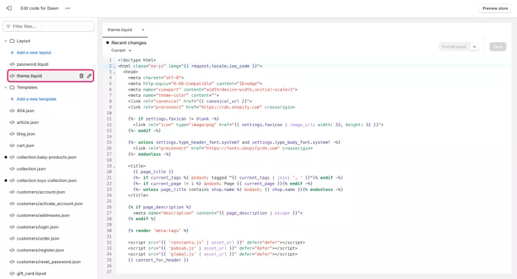 editing code