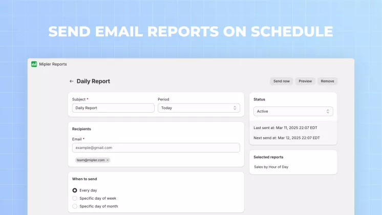 Shopify Fulfillment Report