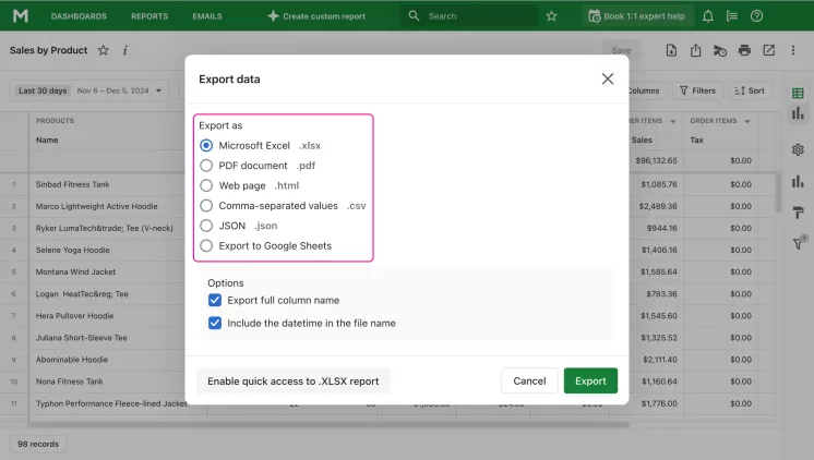 Export As