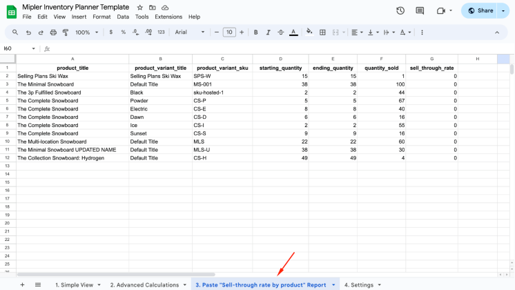 How to make a copy of Google Sheets Template. Step 6