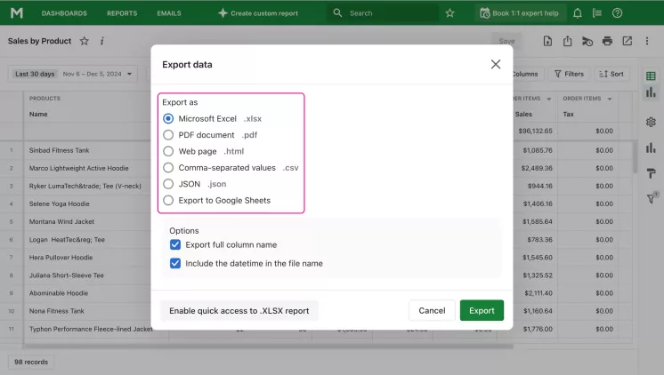 Export As