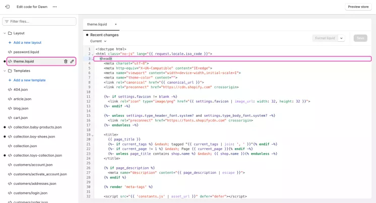editing code