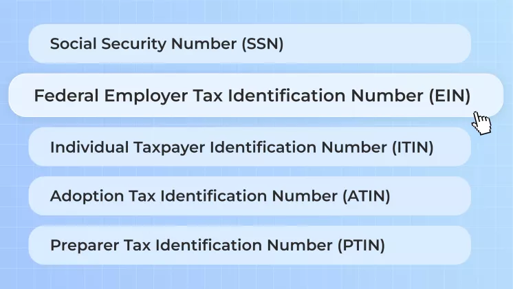 Types of tax numbers