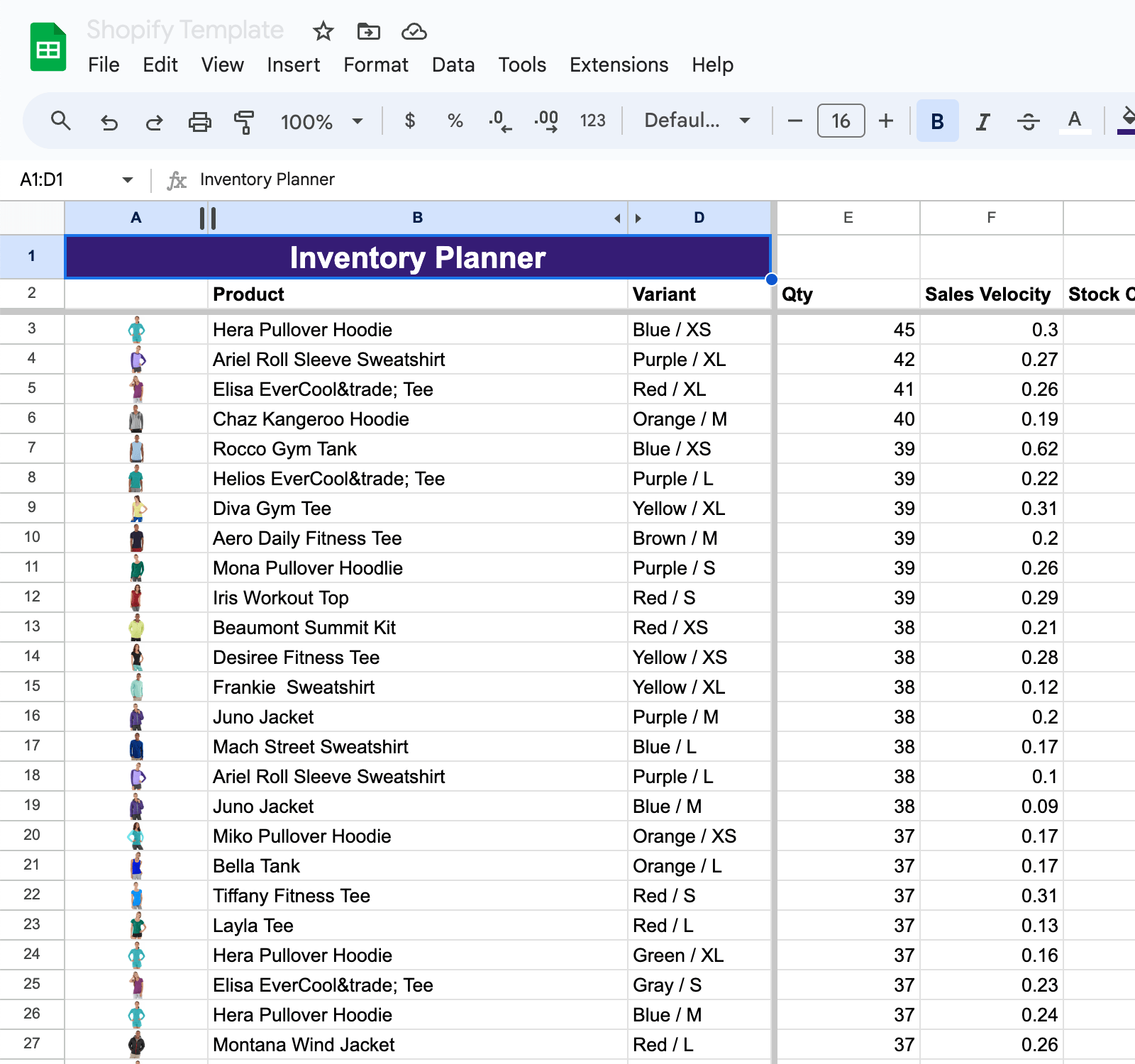 Inventory Planner