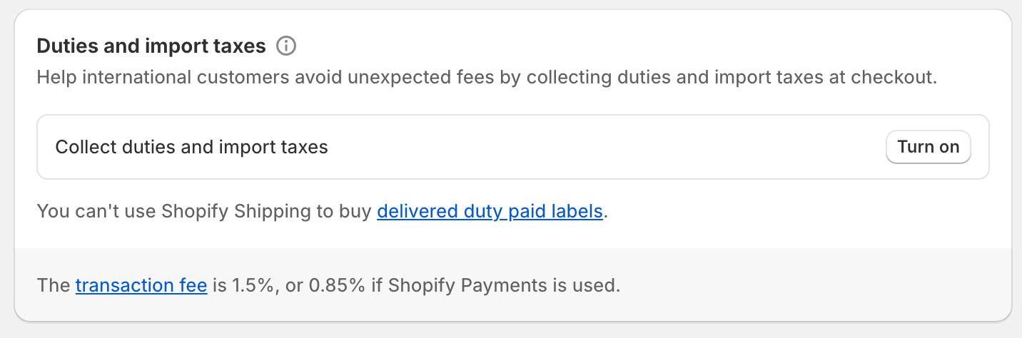 Derechos e Impuestos